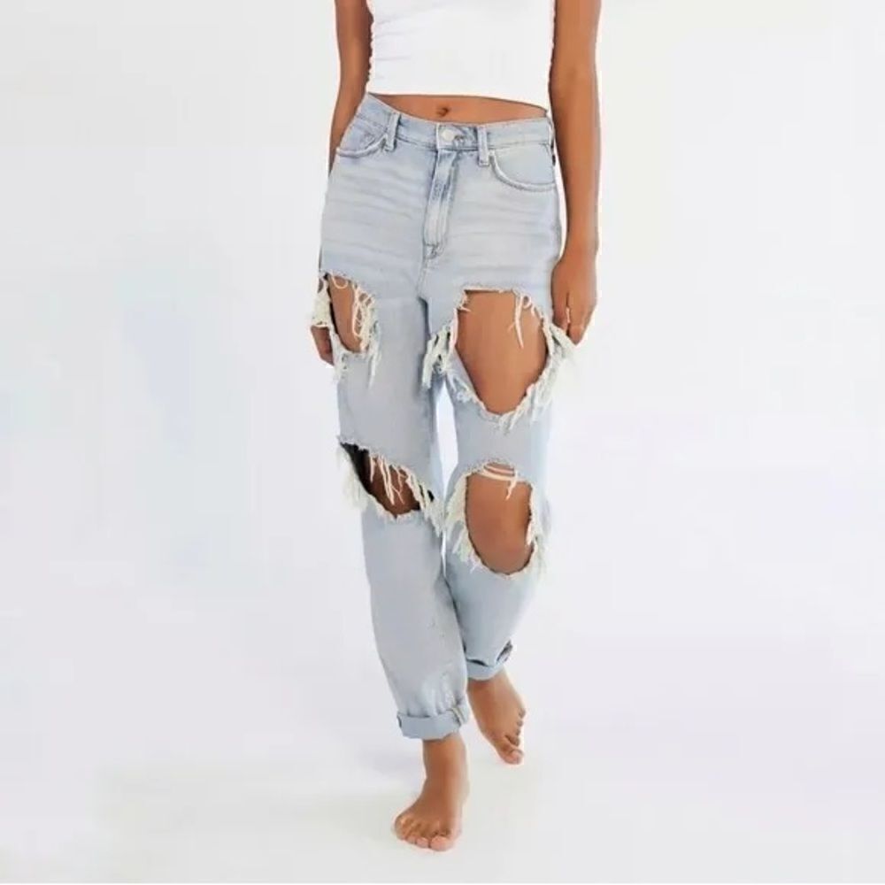 Urban outfitters bdg mom high rise ripped jeans